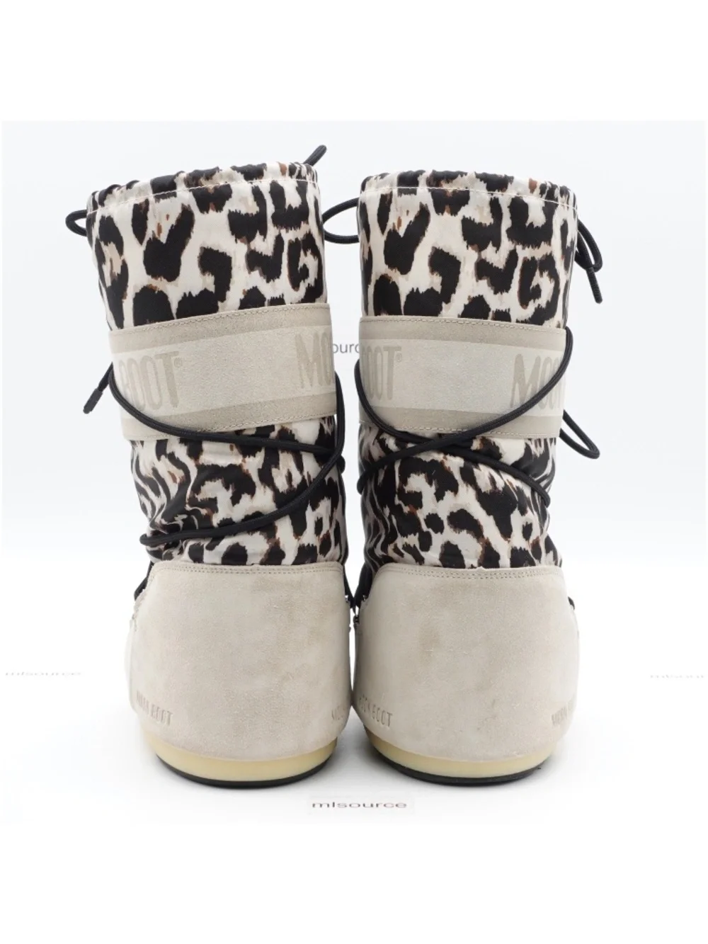 Moon Boot Icon Suede Snow Boots Light Leopard